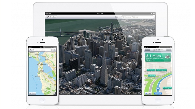 Mapy Apple na iPadu a iPhonu