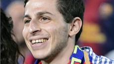 Gilad Šalit při sledování fotbalového zápasu mezi FC Barcelonou a Realem Madrid Gilad Šalit při sledování fotbalového zápasu mezi FC Barcelonou a Realem Madrid