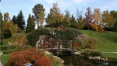 Areál Pírodního ráje - arboreta Horizont v Bystrovanech u Olomouce.