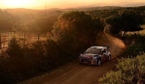 Mikko Hirvonen v prbhu Italské rallye.