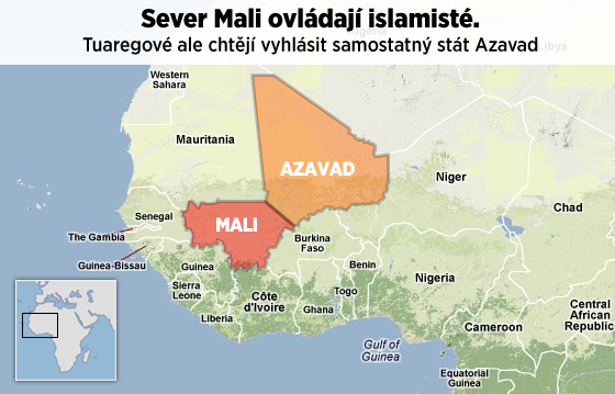 Mapa Mali