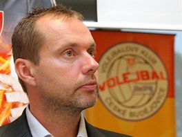 Jan Svoboda, trenr eskobudjovickch volejbalist.