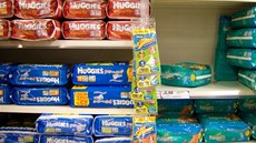Plenky Huggies se v Česku přestanou prodávat. Ilustrační foto Plenky Huggies se v Česku přestanou prodávat. Ilustrační foto