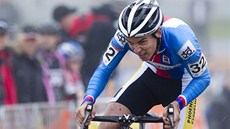Cyklokrosař Adam Ťoupalík v juniorském závodě Světového poháru v Táboře Cyklokrosař Adam Ťoupalík v juniorském závodě Světového poháru v Táboře