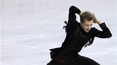Michal Březina při krátkém programu na Americké brusli v Seattlu Michal Březina při krátkém programu na Americké brusli v Seattlu
