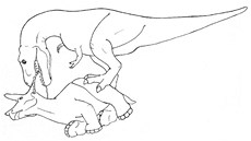 Paleontologové se pokusili zrekonstruovat postup, jakým se T. rex mohl dostat k...