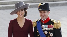Dánský korunní princ Frederik a princezna Mary