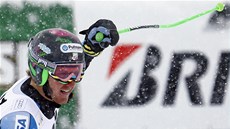 Ted Ligety po vítzství v obím slalomu Svtového poháru v rakouském Söldenu. 