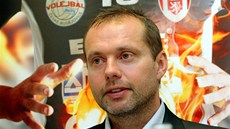 Jan Svoboda, trenér českobudějovických volejbalistů. Jan Svoboda, trenér českobudějovických volejbalistů.
