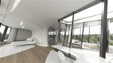 Vizualizace. Futuristické sídlo navrhla slavná architektka Zaha Hadid. 