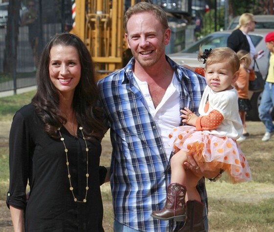 Ian Ziering s manelkou Erin a dcerou Miou Loren