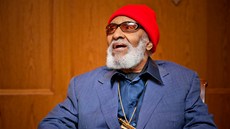 Tenorsaxofonista Sonny Rollins pi návtv Prahy (30. íjna 2012, Praha)