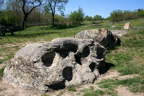 Detail Posvátného kamene, jedné z nejvtích záhad Rakouska