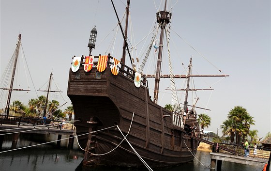 Nádherné repliky Kolumbových lodí je moné dkladn prozkoumat v Palos de la...
