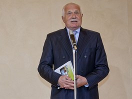 Prezident Václav Klaus pedstavil pi ktu své knihy Zápisky z nových cest (1....