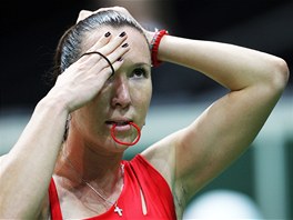 PORAENÁ. Srbská tenistka Jelena Jankoviová nezískala ve finále pro svj tým...