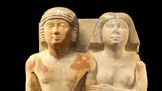 Jedna ze soch, které etí vdci objevili v hrobce egyptské princezny v Abúsíru.