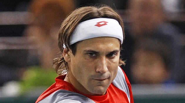 panlsk tenista David Ferrer ve finle paskho turnaje.