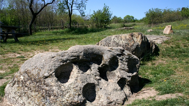 Detail Posvtnho kamene, jedn z nejvtch zhad Rakouska