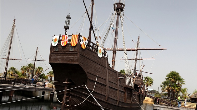 Ndhern repliky Kolumbovch lod je mon dkladn prozkoumat v Palos de la Frontera.