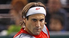 panlský tenista David Ferrer ve finále paíského turnaje.