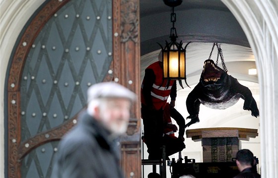 Opravy se týkaly nejen radnice. Rekonstrukcí proel i Brnnský drak, který je jedním ze symbol msta.