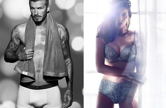 David Beckham a Laetitia Casta v reklam pro H&M (2012)