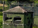 Strání v a pohraniní bunkr ve venkovní expozici Nmecko-nmeckého muzea v...