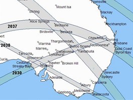 Austrálie má v budoucích desetiletích na zatmní Slunce tstí. Souasný úkaz