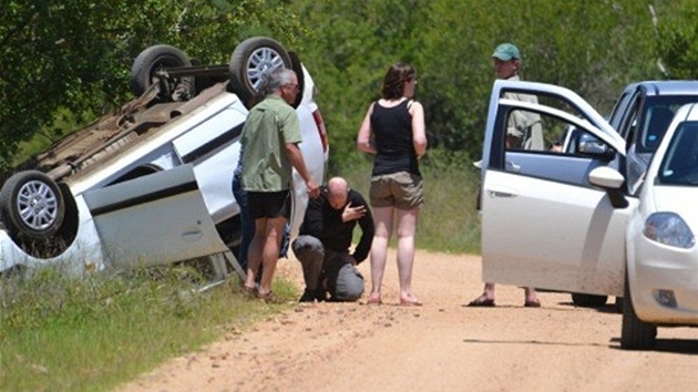 Na pomoc turistm pijeli strci parku. Natst ve dopadlo dobe, pouze idi si pochroumal koleno. Podle ranger slona rozbsnil nejsp bolav zub.