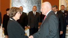 Prezident Václav Klaus jmenoval novou ministryni práce a sociálních vcí