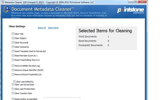 Metadata Cleaner