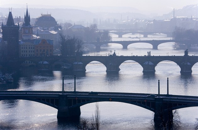 Praha pod smogovou peinou