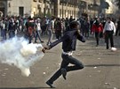 Egypané opt demonstrovali na káhirském námstí Tahrír proti prezidentu...