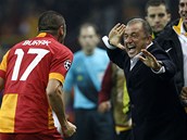 Burak Yilmaz z Galatasaraye prv vstelil gl Manchesteru a svou trefu slav s