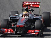 Lewis Hamilton v prvnm trninku na Velkou cenu Brazlie.