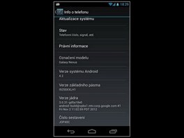 Uivatelsk prosted Android 4.2 Jelly Bean