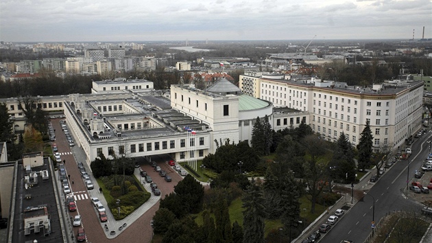 Pohled na budovu polskho parlamentu ve Varav. Archivn snmek