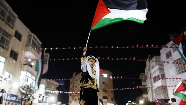 Palestinci oslavují posílení vlivu v OSN (29. listopadu 2012)
