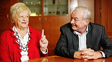 Radmila Sobotková a její manžel, senátor a prezidentský kandidát, Přemysl Radmila Sobotková a její manžel, senátor a prezidentský kandidát, Přemysl