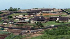 Sídlo Jacoba Zumy ve vesnici Nkadla (12. íjna 2012)