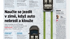 Stránka MF DNES, Zimní pneumatiky ze 21. íjna 2012. Ocenní za nápadité podání