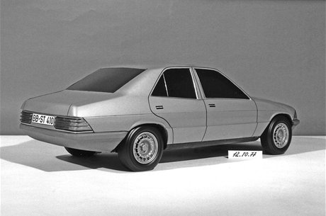 Takhle si mercedes stedn tdy pedstavoval Daimler-Benz v roce 1977.