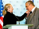 éfka americké diplomacie Hillary Clintonová se v Praze setkala s ministrem