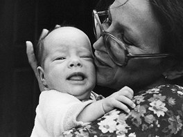 Marta Kubiová s dcerou Kateinou (1979)