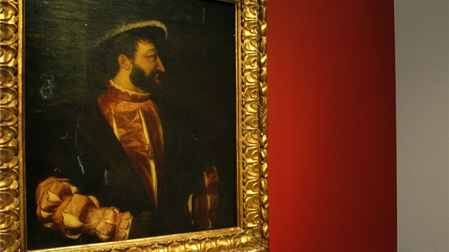 Frantiek I., francouzsk krl. Obraz namaloval Tizian.