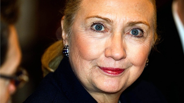 Americk ministryn zahrani Hillary Clintonov pi setkn s Bohuslavem Sobotkou a Lubomrem Zaorlkem (3. prosince 2012)
