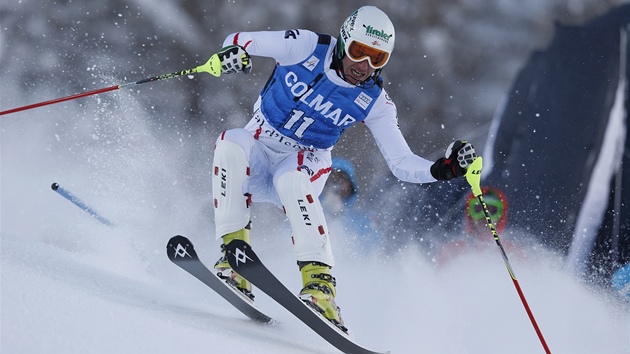 Manfred Pranger pi slalomu svtovho pohru ve Val d'Isere