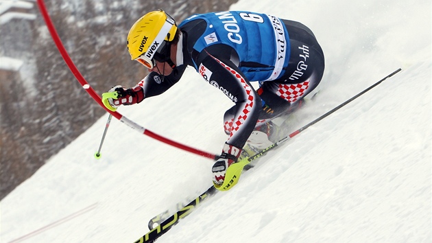 Ivica Kosteli pi slalomu svtovho pohru ve Val d'Isere