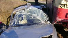 Nehoda na elezniním pejezdu v Líp na Havlíkobrodsku
